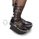 High Platform Black Lolita Sandals