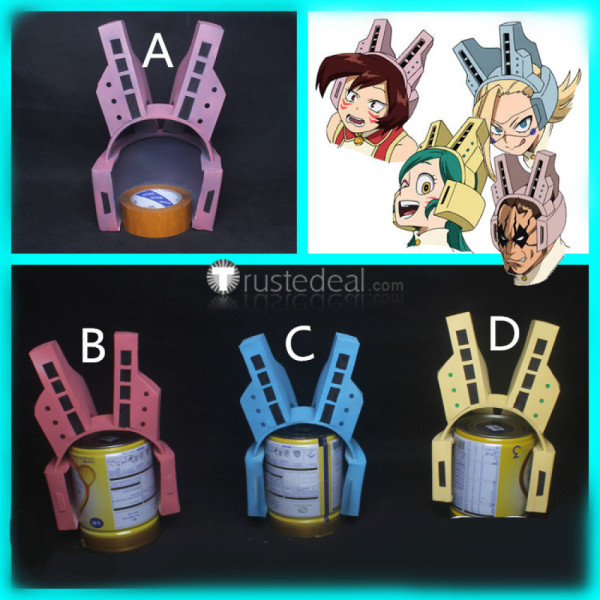 Boku no Hero Academia Pussycats Mandalay Pixie-Bob Ragdoll Tiger Yellow Pink Blue Headgear Cat Ears Cosplay Props