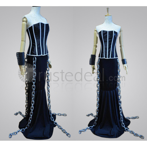 League of Legends Pentakill Sona Buvelle Black Dress Cosplay Costume