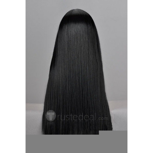 Gintama Katsura Kotarou Long Black Cosplay Wig