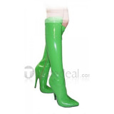 Patent Leather Upper High Heel Leg-Length Closed-toes Sexy Boots(LC-151)