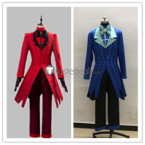 Hazbin Hotel Alastor Red Blue Cosplay Costumes