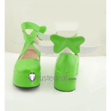 Shugo Chara Amu Hinamori Amulet Clover Amulet Spade Green Cosplay Shoes Boots