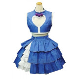 The King of Fighters Athena Asamiya Blue And White Cosplay Costume