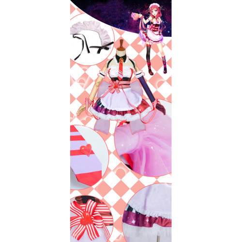 Love Live Valentine's Day Maid Nishikino Maki Cosplay Costume