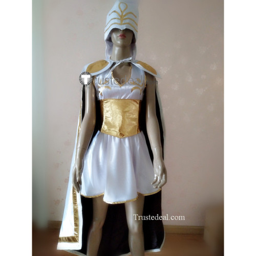 League of Legends LOL Freljord Ashe White Cosplay Costume