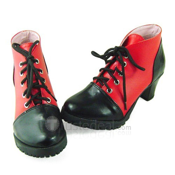 Black Butler Grell Red Black Cosplay Shoes Boots
