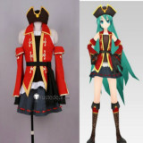 Vocaloid 2 Project DIVA 2 Hatsune Miku Pirate Cosplay Costume