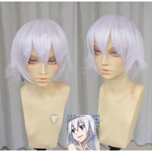 Fairy Tail Lisanna Short White Cosplay Wig