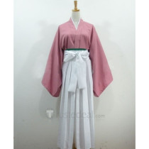 Hakuouki Chizuru Yukimura Cosplay Pink Kimono Costume