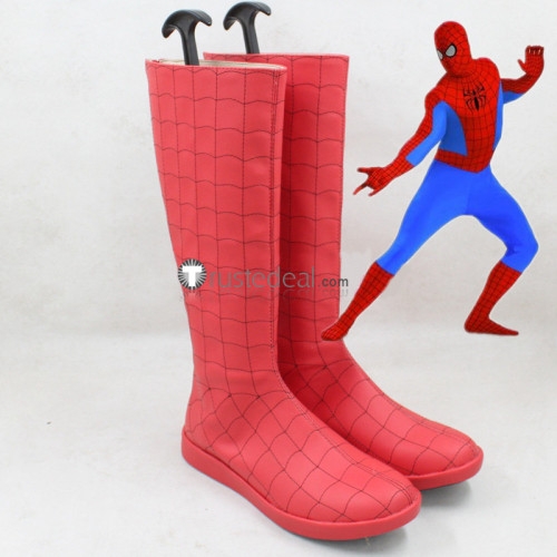 Superhero Spiderman Peter Parker Cosplay Boots