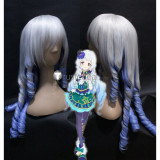 Aikatsu Stars! Lilie Shirogane Mizuki Kanzaki Silver Blue Purple Cosplay Wigs