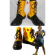 Final Fantasy Tidus Black Yellow Straps Cosplay Boots Shoes