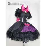 Overwatch D.Va Hana Song Black Cat Gothic Lolita Cosplay Costume