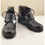 Final Fantasy VIII Squall Leonhart Black Cosplay Shoes Boots