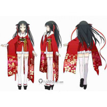 Unbreakable Machine-Doll Yaya Kimono Red Cosplay Costume
