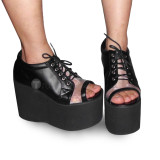 Black High Platform Lolita Sandals