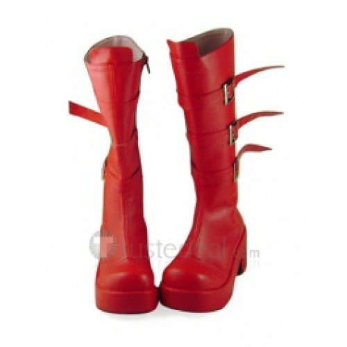 One Piece Perona Red Platform Cosplay Boots Shoes