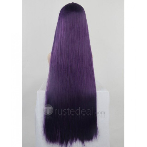 HIGHSCHOOL OF THE DEAD Busujima Saeko Long Purple Cosplay Wig