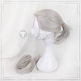 Yuri on Ice THE MOVIE ICE ADOLESCENCE Victor Viktor Nikiforov Young Long Ponytail Gray Lace Front Cosplay Wigs