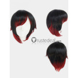 RWBY Ruby Rose Black Red Cosplay Wig