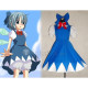 Touhou Project Cirno Cosplay Costume