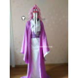 Natsume's Book of Friends Houzukigami Purple White Kimono Cosplay Costume