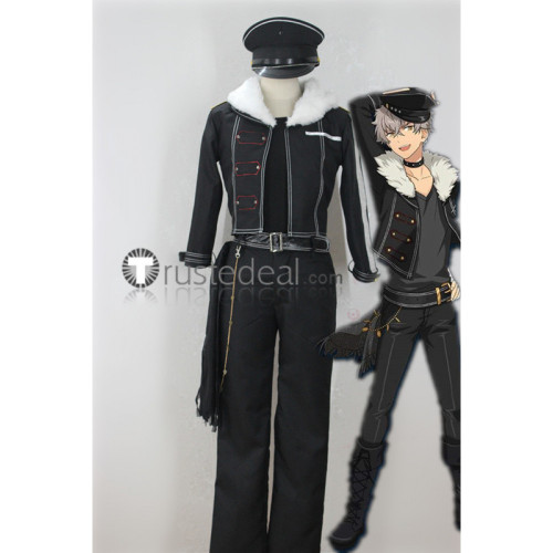 Ensemble Stars Undead Oogami Koga Rei Sakuma Kaoru Hakaze Adonis Otogari Black Jacket Cosplay Costumes