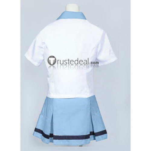 Monogatari Nadeko Sengoku Hitagi Senjougahara White Girl Uniform Cosplay Costume