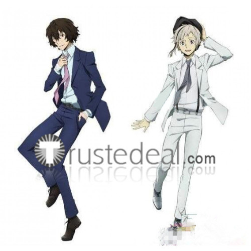 Bungou Stray Dogs Atsushi Nakajima Osamu Dazai Suits Cosplay Costume