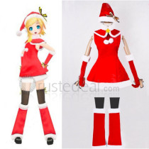 Vocaloid Kagamine Rin Christmas Santa Cosplay Costumes