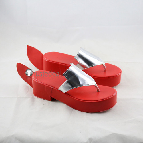 Azur Lane Kaga Red Cosplay Boots Shoes Sandals
