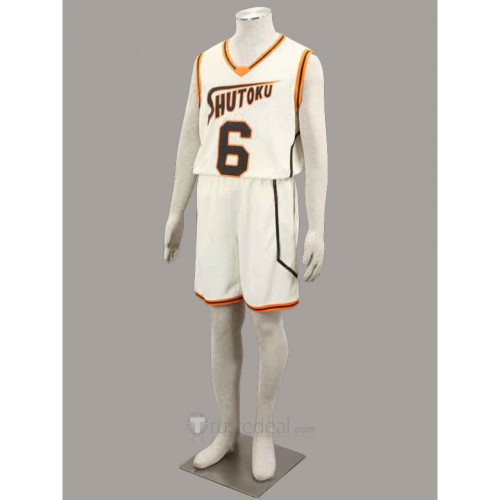 Kurokos Basketball Shutoku White Sportswear Cosplay Costume