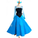 The Little Mermaid Disney Princess Ariel Blue Dress Cosplay Costume