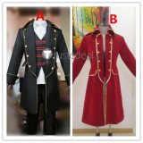 Kaizoku Sentai Gokaiger Gokai Captain Marvelous Ryota Ozawa Red Black Jacket Cosplay Costumes