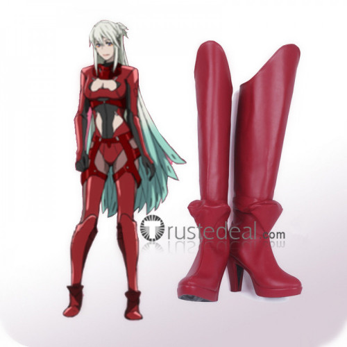 Jushinki Pandora Queenie You Red Cosplay Boots Shoes