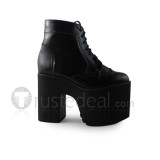 Black Velvet Heels Lolita Boots