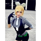 Vocaloid Kagamine Rin Poker Face Cosplay Costume