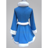 League of Legends Winter Wonderland Snow Lulu Blue Dress Cosplay Costume1