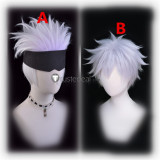 Jujutsu Kaisen Sorcery Fight Satoru Gojo Silver Purplish Cosplay Wigs