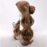 2017 Film Beauty and the Beast Disney Princess Belle Long Brown Curly Cosplay Wig