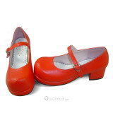 The Adventures of Pinocchio Red Lolita Cosplay Shoes