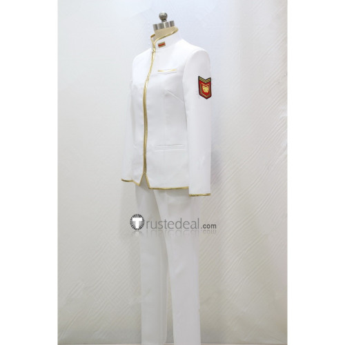 Binan Koukou Chikyuu Bouei Bu Love Earth Conquest Club White Uniform Cosplay Costume