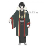 Kakuriyo Bed and Breakfast for Spirits Odanna Black Red Kimono Cosplay Costume