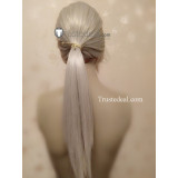 Hello Charlotte Vincent Wordsworth Silver Gray Ponytail Cosplay Wig