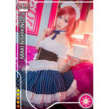 Love Live Nishikino Maki Maid Waitress Cosplay Costume