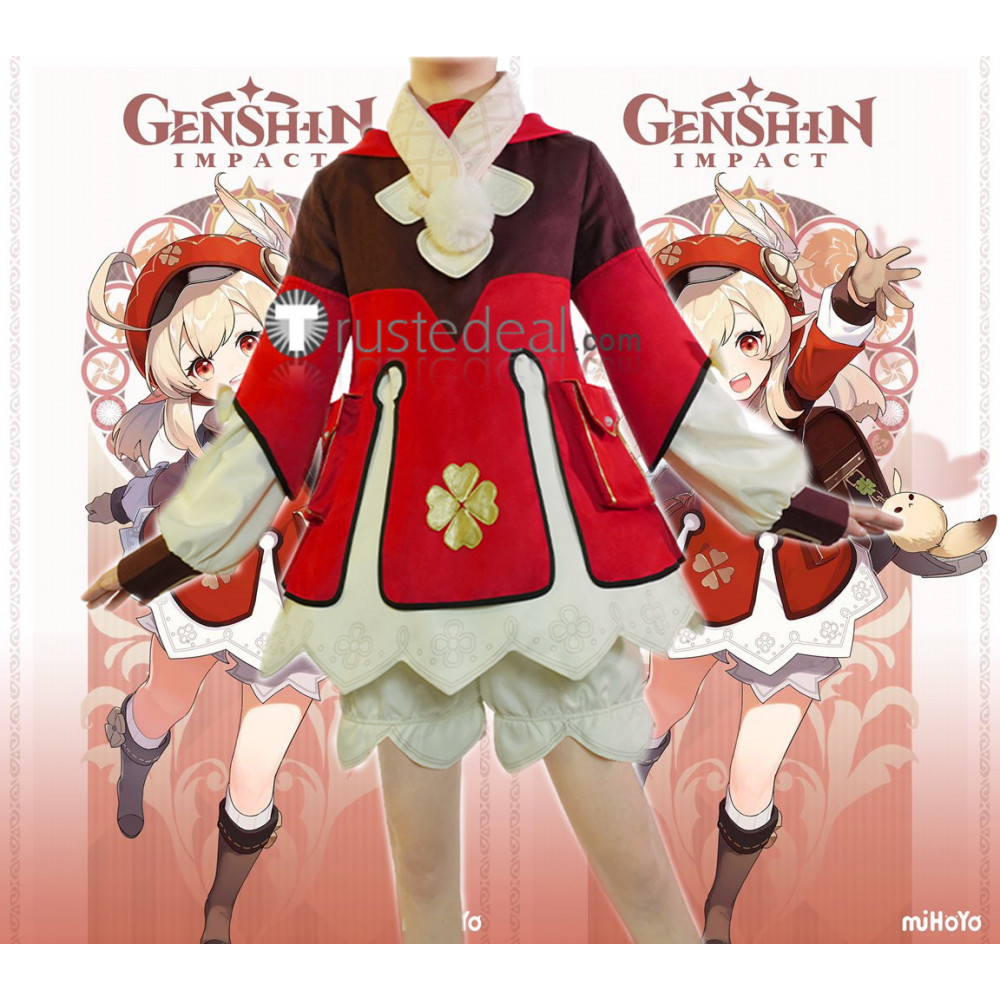 genshin impact game anime cosplay character paimon klee diluc