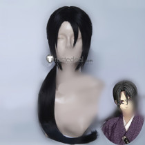 Hakuouki Toshizo Hijikata Long and Short Black Cosplay Wig
