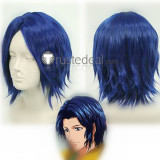 The Prince of Tennis Seiichi Yukimura Blue Cosplay Wig