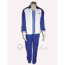 The Prince of Tennis TeniPuri Seigaku Seishun Academy Ryoma Echizen Team Blue Uniform Cosplay Costume